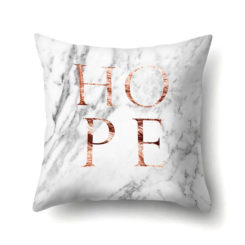 Polyester Pillow Case Automobile Decoration Home Printed Pillow Case Waist Cushion Cover Car Cushion Head Cushion Cover