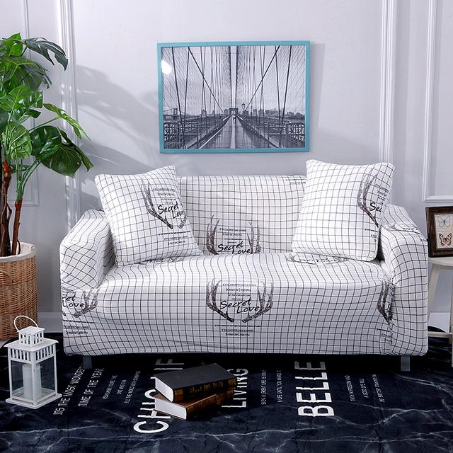 Stretch Slipcovers Latest All -Wraped Couch Cover 1 2 3 4 Seat Furniture Protector Sectional Chaise Longue Armchair Case