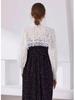 Versatile Lace Cardigan with Mock Collar - Women's Long Sleeve Shawl for Spring, Summer, and Autumn.