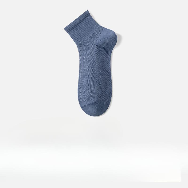 Men's Summer Thin Cotton Mesh Deodorant Mid Tube Socks