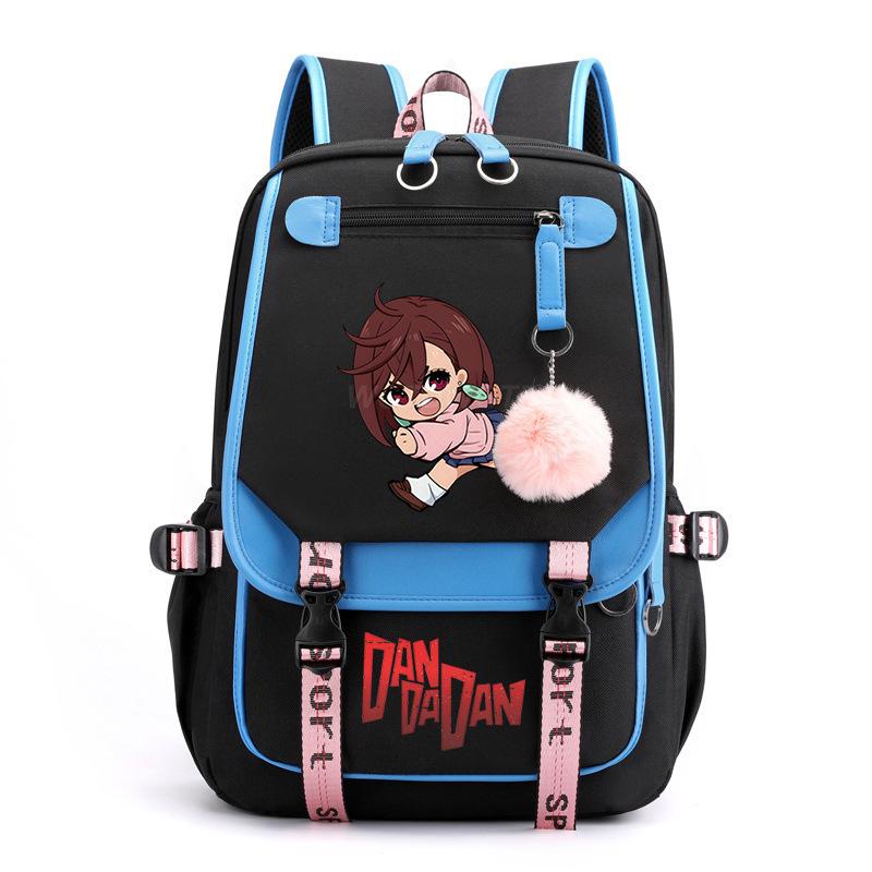The New Dandadan Bold Party Surrounding Printing Trend Junior High School Students Large-capacity Leisure Schoolbag