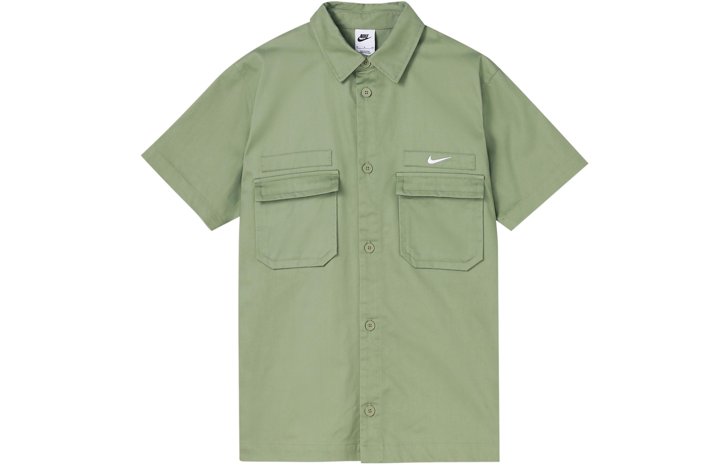 Nike Shirts Men s Green Lapel Moderate Other DX3341-386 S