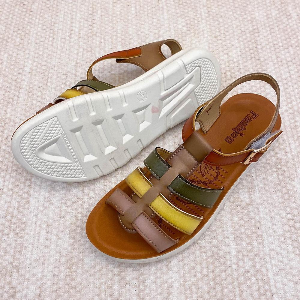 Shoes Womens Sandals  Summer Gladiator Shoes for Women Fashion Hollow Open Toe Women Slippers Female Roman Walking Footwear