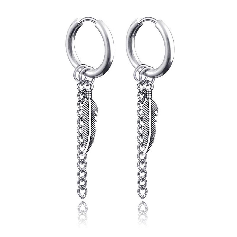 New Arrival Stainless Steel Stud Earrings Cross Star Scorpion Tassel For Women Men Fashion Hip Hop Ear Jewelry Gifts