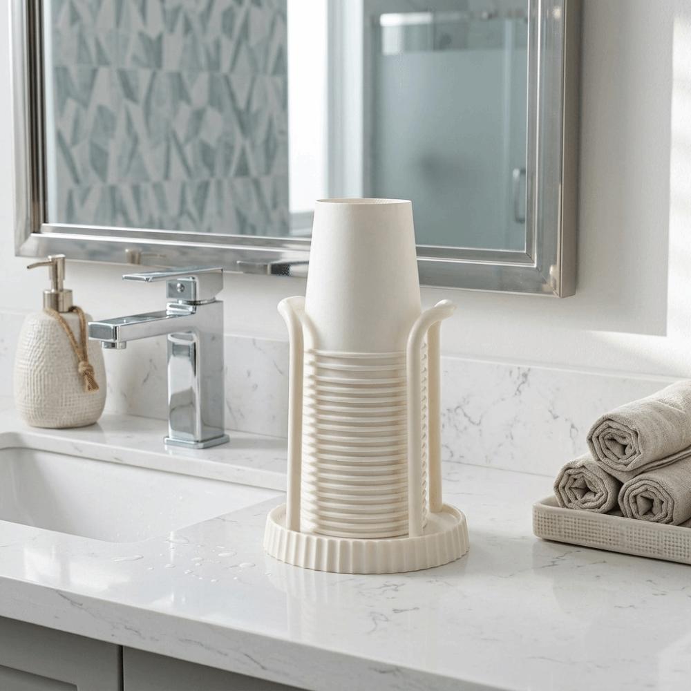 Multifunctional Paper Cup Holder Household Disposables Cups Picker No-drill Cup Storage Rack  Party