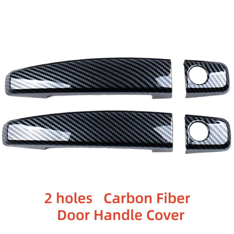 ABS Carbon Car Accessorie Plated Exterior Door Handle Cover Trim Paste Style For Chevrolet Camaro 2008 2009 2010 2011 2012-2015
