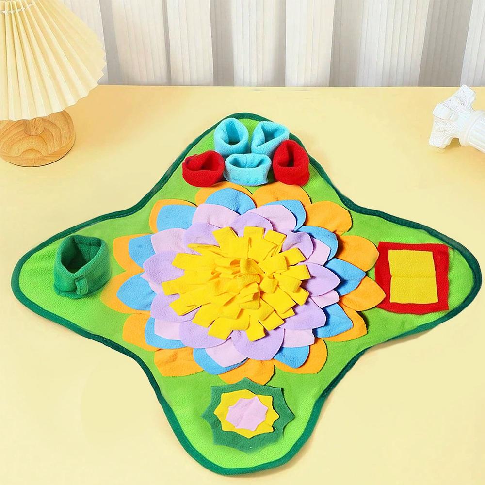 Dogs Snuffle Mat Pet Feeding Mats Puppy Sniffing Pad Interactive Puzzle Toys for Multiple Breeds Training and Stress Release