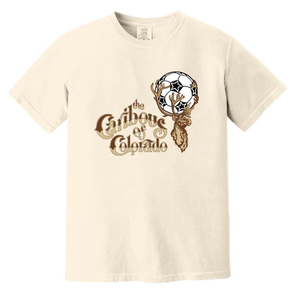 Colorado Caribous T-shirt Heavyweight Vintage Colors | NASL Soccer Team