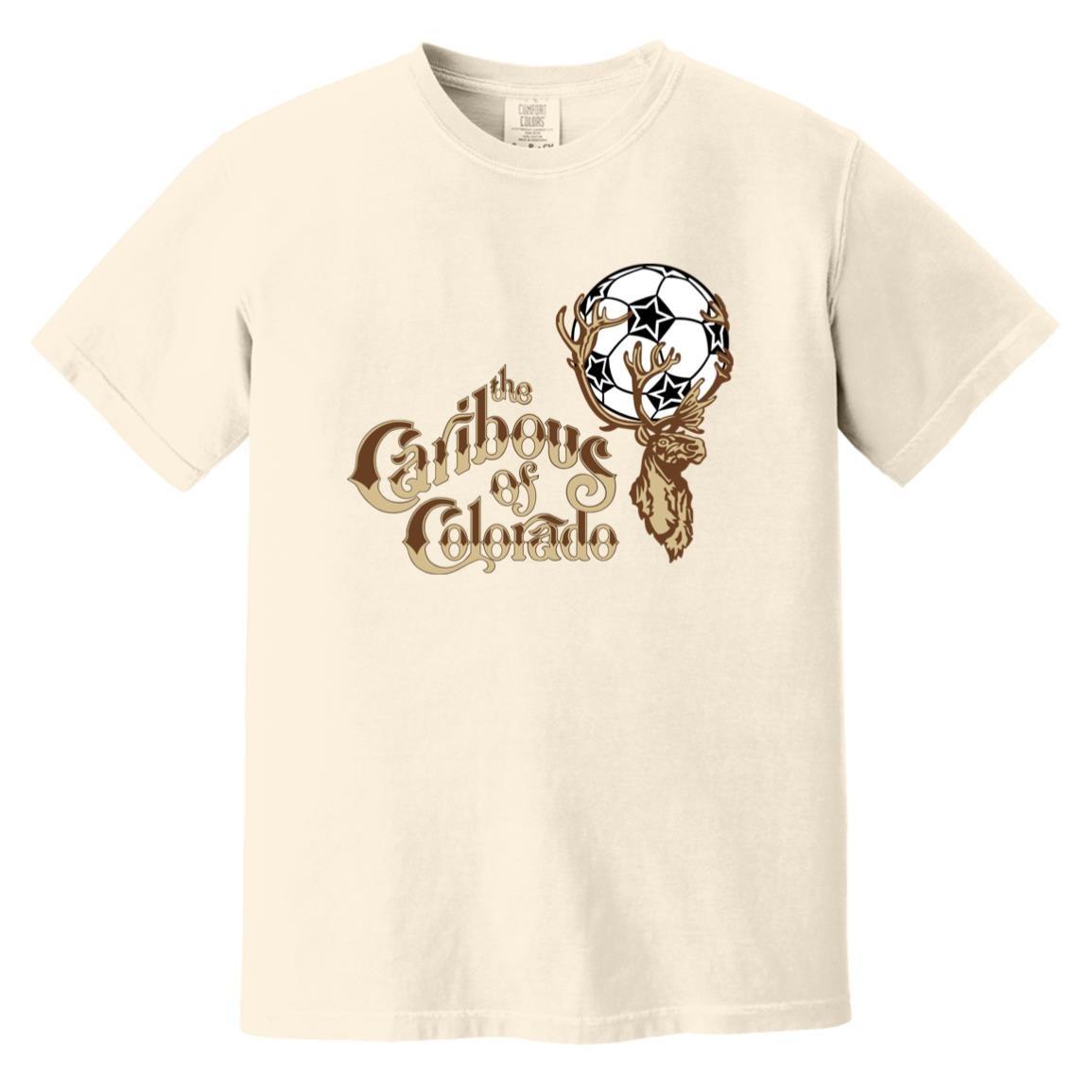 Colorado Caribous T-shirt Heavyweight Vintage Colors | NASL Soccer Team XL