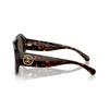 Chanel Doppel-C-Bügel Acetatrahmen unregelmäßige Sonnenbrille Damen braun