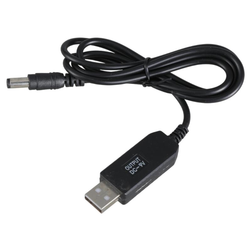 USB to DC5.5x2.1mm Charging Cable 5V to 9V Step up Converters Power Cable for Routers and Camera 5.5x2.1mm Connectors