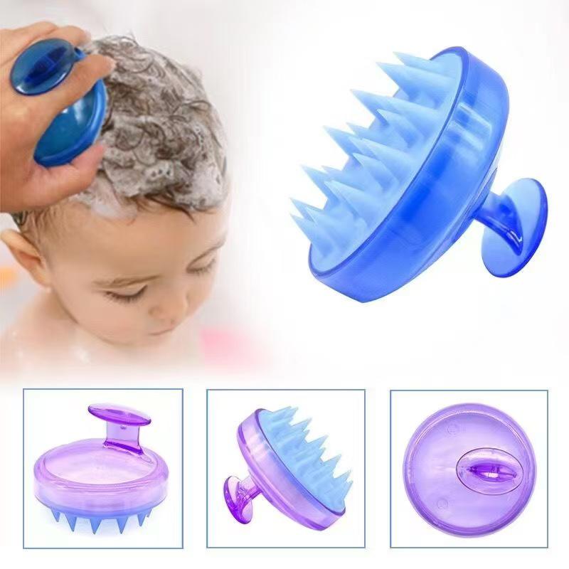 Silicone Scalp Massage Brush: Soft Bristle Shampoo & Meridian Care for Adults