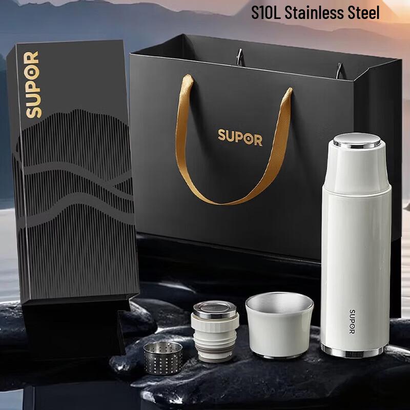 

SUPOR Dexian Dashi 600mL 316L Stainless Steel Insulated Magnetic Lid Thermos