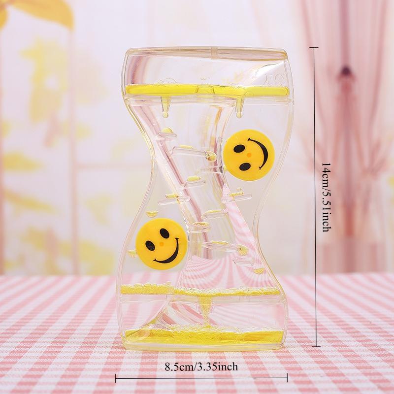 Hourglass Timer Moving Drip Oil Liquid Bubble Kids Toy Home Office Desk Decor Home Decorations Household Supplies