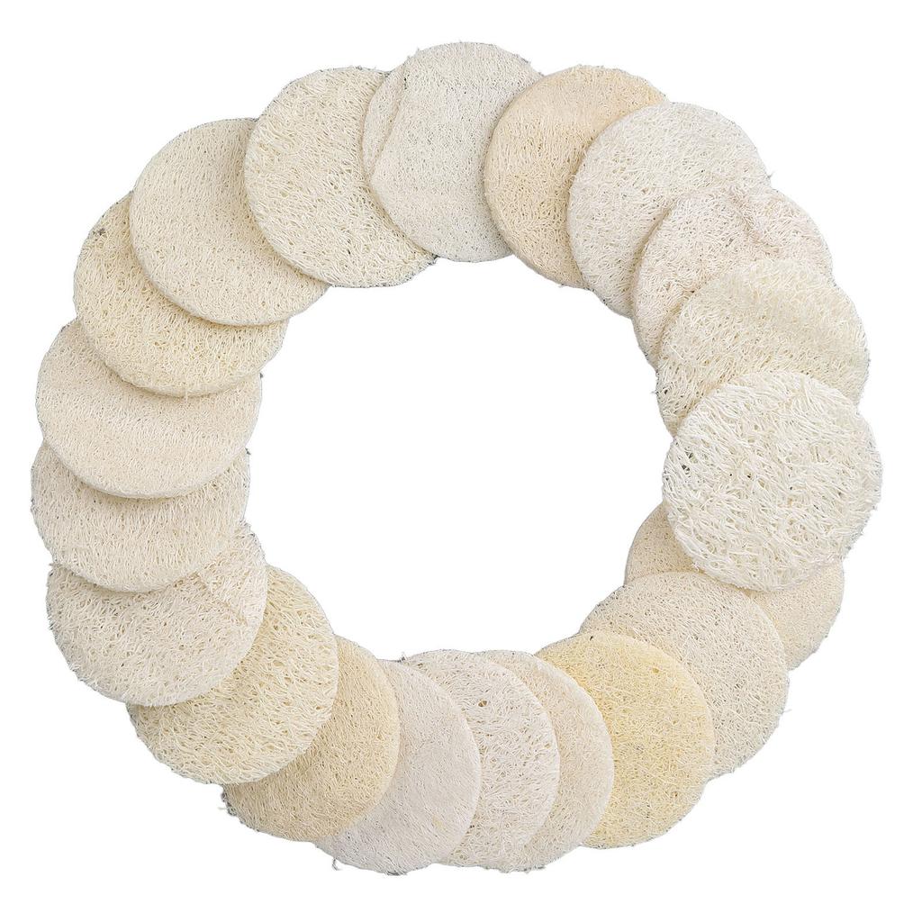 20pcs Exfoliating Loofah Facial Scrubber Gentle Body Facial Cleansing Makeup Remover Brush