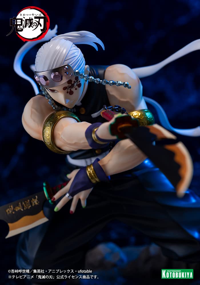ARTFX J Demon Kimetsu No Yaiba Usu Tengen Scale PVC Painted Finished Figure PV041 Slayer 1/8