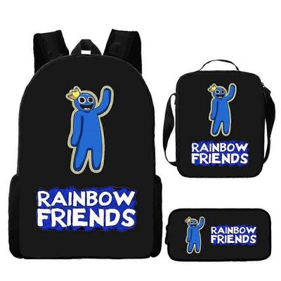 Rainbow Friends Backpack Primary and Secondary School Students Backpack Children's Cartoon Anime Backpack  6-NMAOV