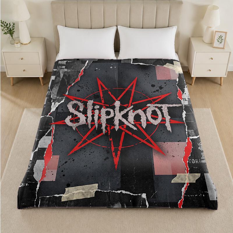 Coperta in Flanella con Stampa Slipknot Morbida Leggera Coperta Pluche per Letto Divano Uso Domestico
