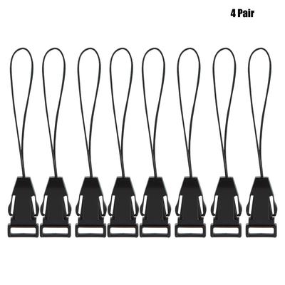 4 Paar Hochwertiges Schnellverschluss-Schnallen-Set für Kamera-Schulter-Nackengurt