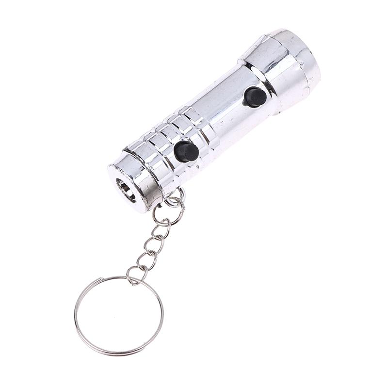 1/5/10 Adet 2'si 1 Arada Mini Led Anahtarlık Led Fener Işığı ve UV Mor Fener Anahtarlık Para Dedektörü İçin Mini Cep Fenerleri