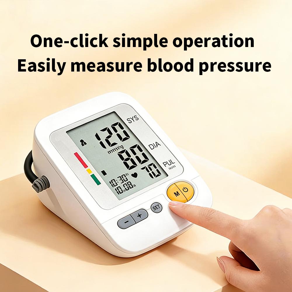 Precision Digital Blood Pressure Monitor - Portable Rechargeable Automatic Digital Home Blood Pressure Monitoring Medical Device
