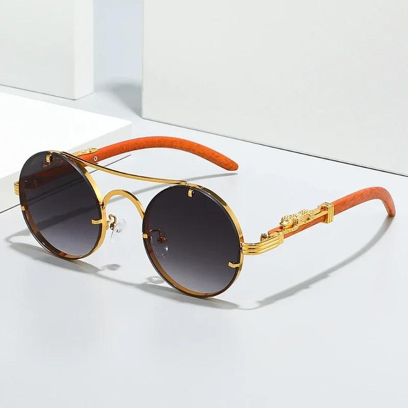 Classic Retro Round Sunglasses UV400 Protection Outdoor Travel Street Photography Shades Glasses