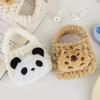 Cartoon Plush Coin Purse & Earphone Cable Storage Bag for Girls