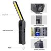 Portable Foldable USB Work Light 4 Mode COB Flashlight Rechargeable Magnetic LED Torch Flexible for