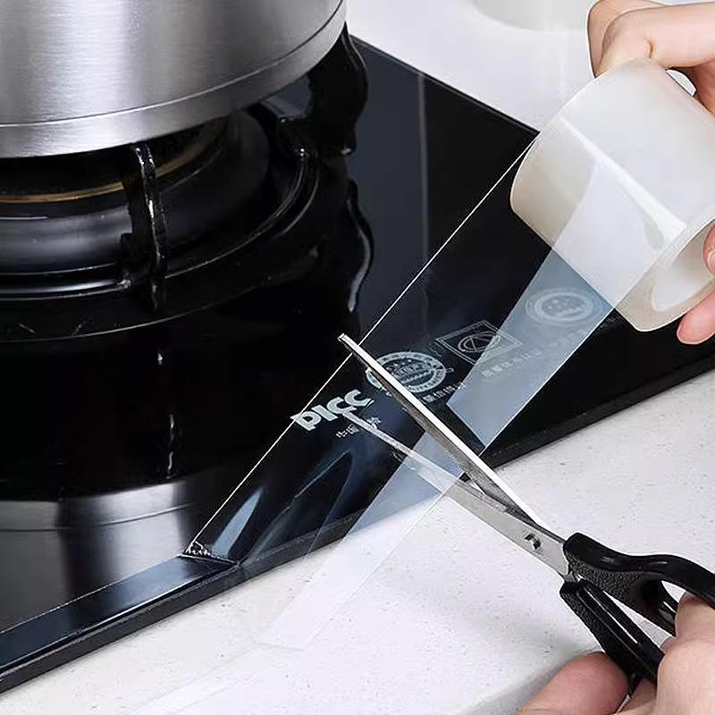 1 Roll Bathroom Countertop Toilet Gap Self-adhesive Seam Stickers Kitchen Sink Waterproof Sticker Anti-mold Waterproof Tape