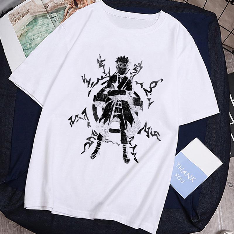 Unisex European Size Naruto Anime Short-Sleeved T-Shirt
