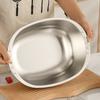 201 Stainless Steel Rice Washing Basin 2 in 1 Mixing Bowl New Vegetable Washing Basin  Kitchen Use