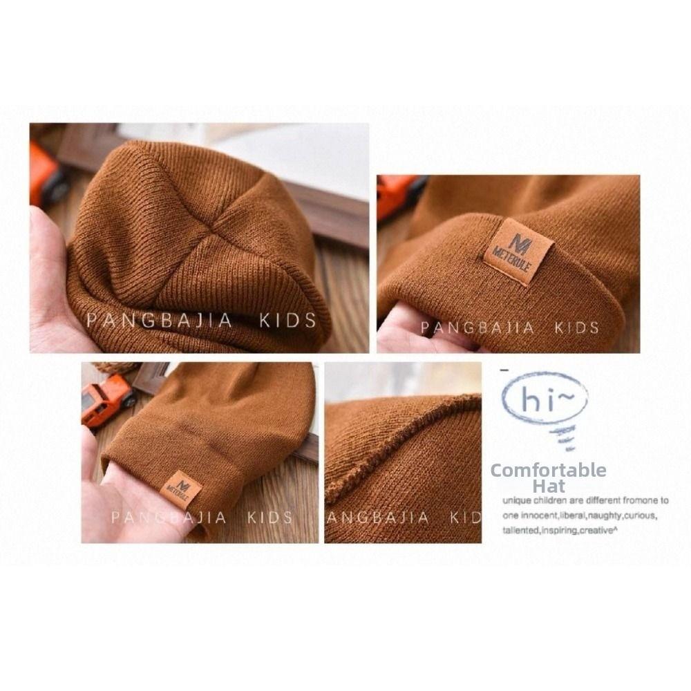 Knitted Riding Hat Autumn Winter Cycling Cap Unisex Beanie Hats  for Skiing Camping Traveling