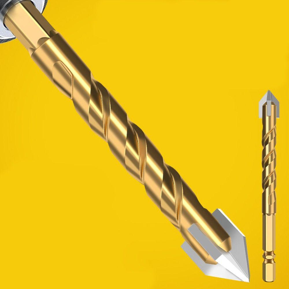 Cross Drill Bits Hex Handle Hole Opener Multi-purpose Triangle Bit Tool  Ceramic Tiles