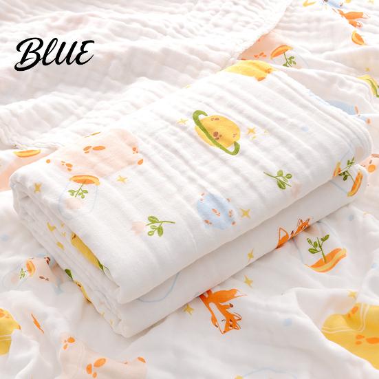 Baby Blanket Wrap Thin Swaddling Cotton Cartoon Body Dry Eye-catching Keep Newborn Printed Cloth