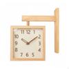 DoubleSided Wall Clock NonTicking Corner Noiseless Mechanism for Living Room, Hallway