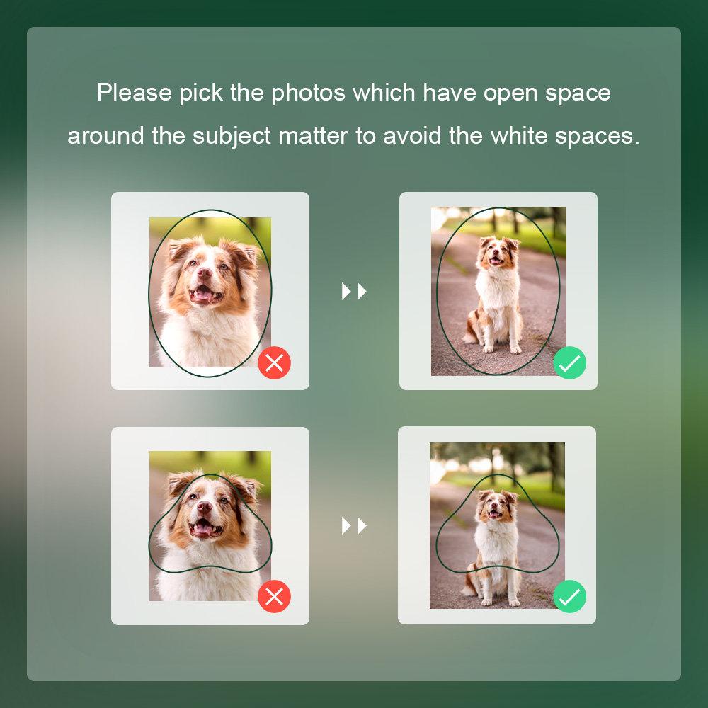 Personalized Acrylic Pet Portrait Luminary Glowing Ornament Customizable with Pet Picture Word Gift for Pet Parents Enthusiasts