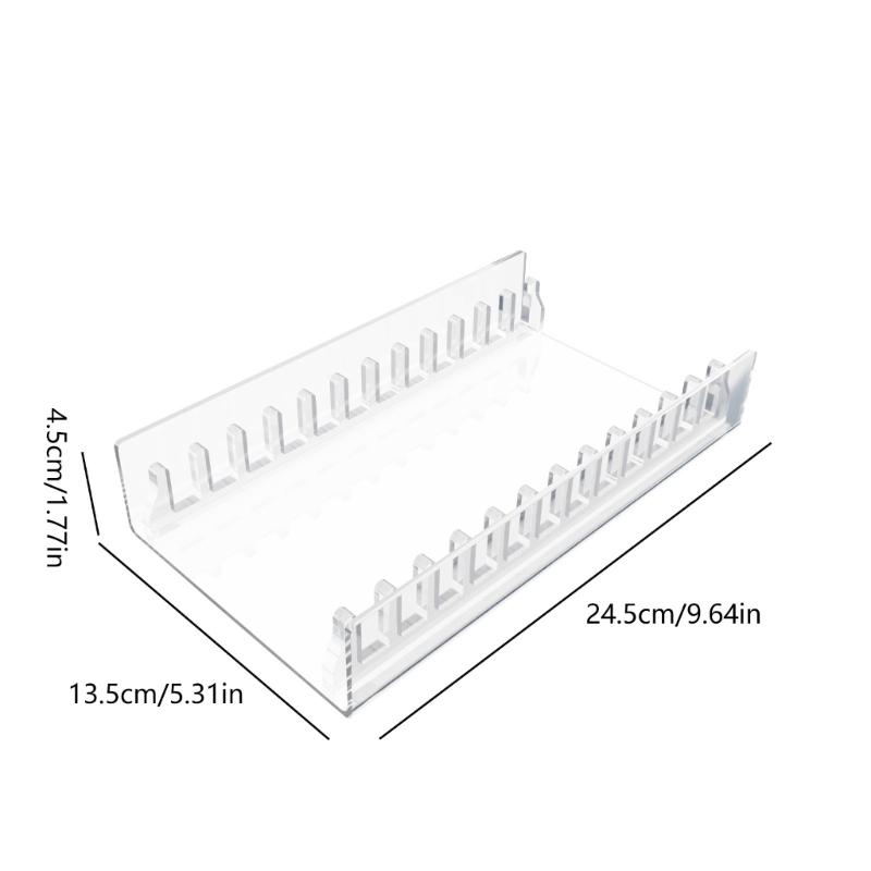 Clear Acrylic Display Stand For Console Disks Game Case Holds 12 Titles Space Saving Design