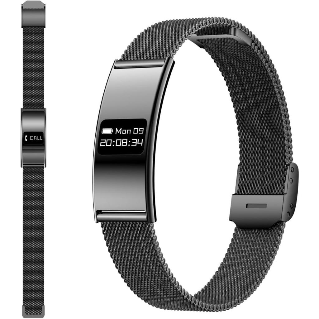 Fitness Tracker Smart Watch for Women Men,Ultra Thin Smart Bracelet 2.8mm Metal Strap, Slim Activity Tracker with Heart Rate, SpO2, Sleep Tracking