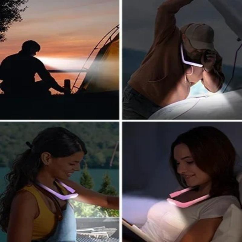 1Pc Neck Reading Light Reading Lights for Books In Bed Rechargeable Eye-friendly Wide Lamp Book Light