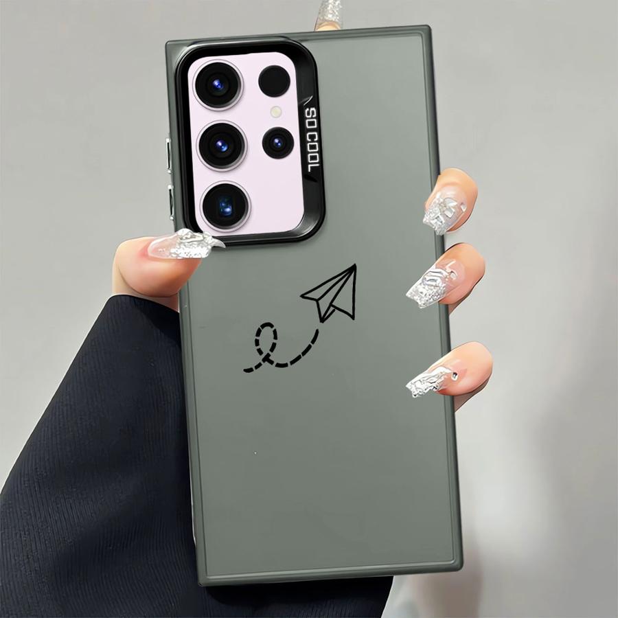 Case for Samsung Galaxy S21 S25Plus S23 S24 FE S25 S22 Ultra Note 20 Ultra S24Ultra S20 FE Soft Shell Aeroplane