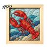 Japanese Fabric Craft No-Sew Art Kit DIY Mosaic Kits for Adults Beginners Quilted Wall Intricate with Frame & Tools Kits Gifts Housewarming