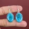 Tibetan Turquoise Earring Natural Gemstone Jewelry Handmade Dangle Earring 925 Sterling Silver Earring Unique Style Earring Gifts For Mom