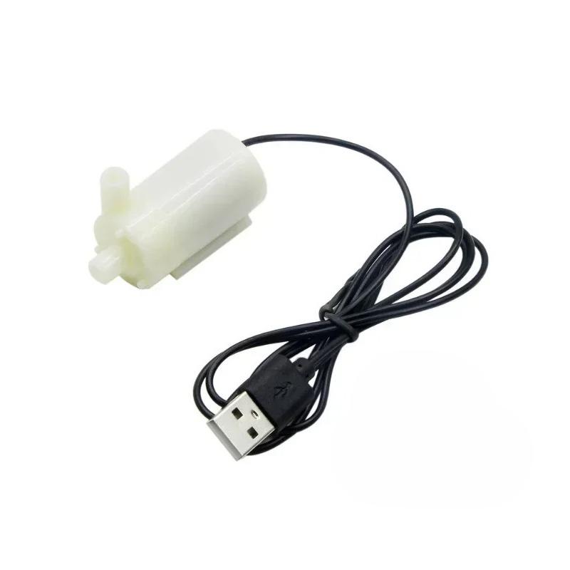 Super Quiet DC 5V USB Brushless Mini Submersible Pump Portable for Hydroponic Fish Tank Circulating Water Craft Fountain