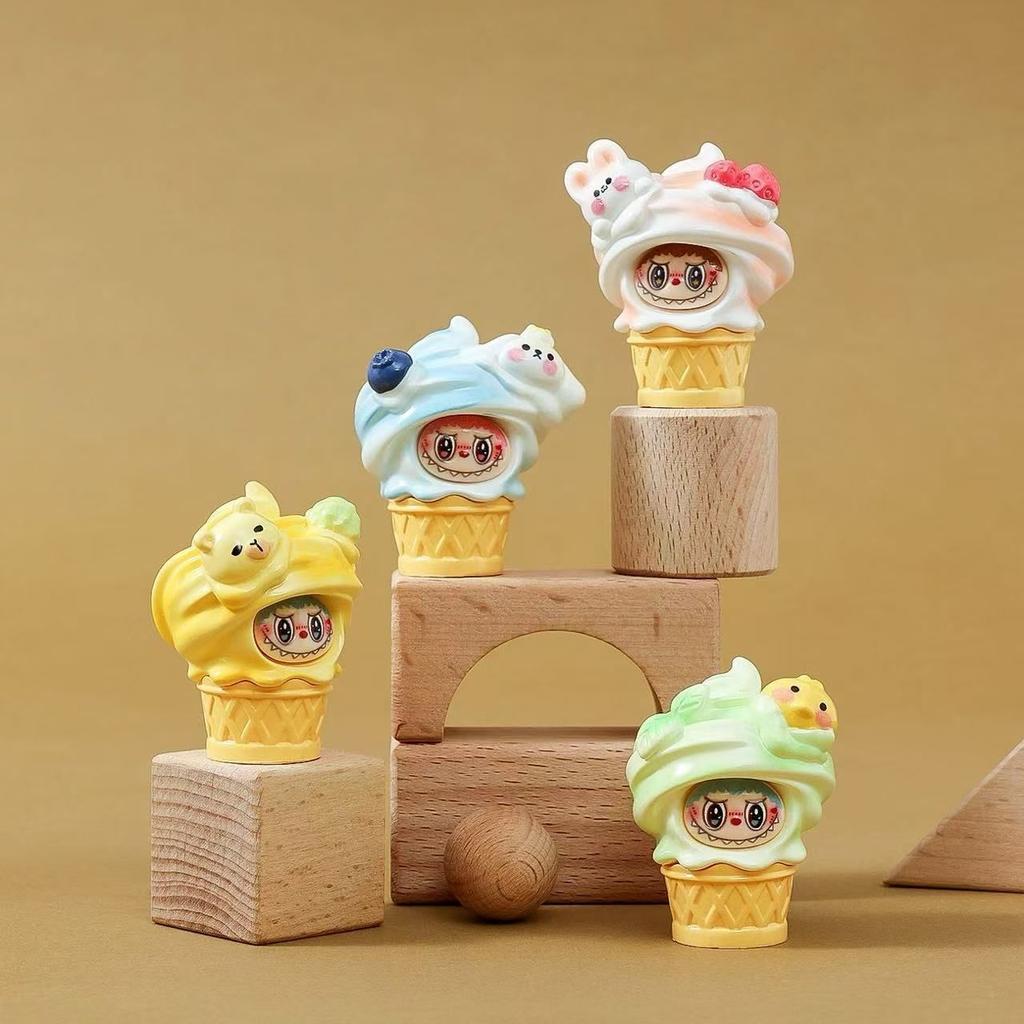 Cute  Ice Cream Cone Ice Cream Trinket Resin Handicraft Desktop Car Trinket