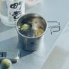 Four Outdoor Stainless Steel Sierra Cups with a Storage Bag Picnic Tableware Portable Barbecue Hiking Camping Cup Picnic Cookware
