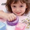 All Ages Sensory Toy Decompression Glitter Cube Squeeze Anxiety Relief Stress Relaxation Ball Slow Rising Office Workers TPR