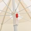 180 Cm Sun Umbrella with Steel Pole Sand Color