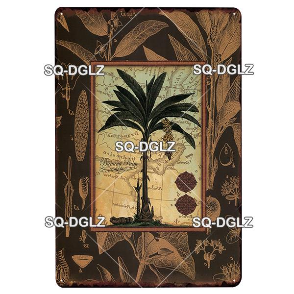 Placă de afiș din metal cu flori, placă de metal vintage, placă de tablă, decor de perete pentru hambar, cameră, bucătărie, garaj, pictură de fier