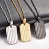 Hip Hop Stainless Steel American USA Flag Pendant Necklace for Women Men US Army Military Charms Chain Star Stripe Metal Jewelry