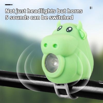 Světlo na kolo Býčí roh Vodotěsné Nastavitelné USB dobíjecí Vysoké decibely 280 lumenů Super jasné Noční jízda Silniční kolo Přední světlo Lampa